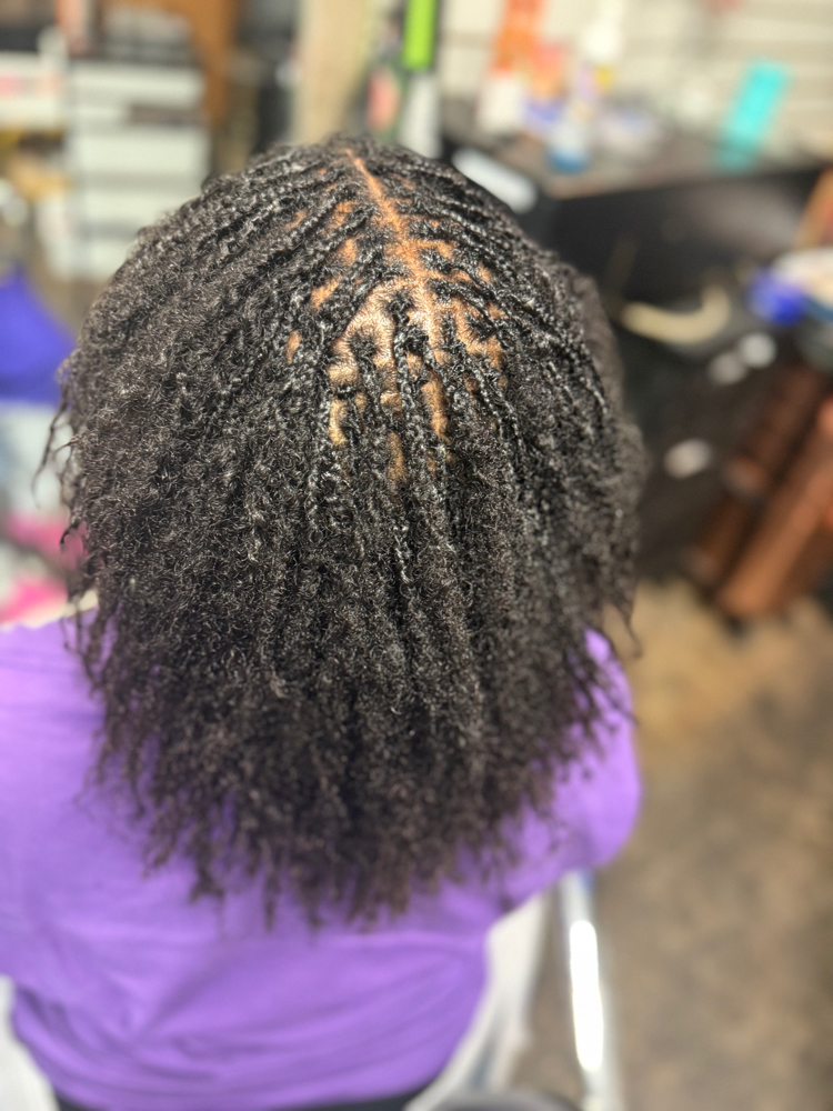 Microlocs Natural Hair Retie Short