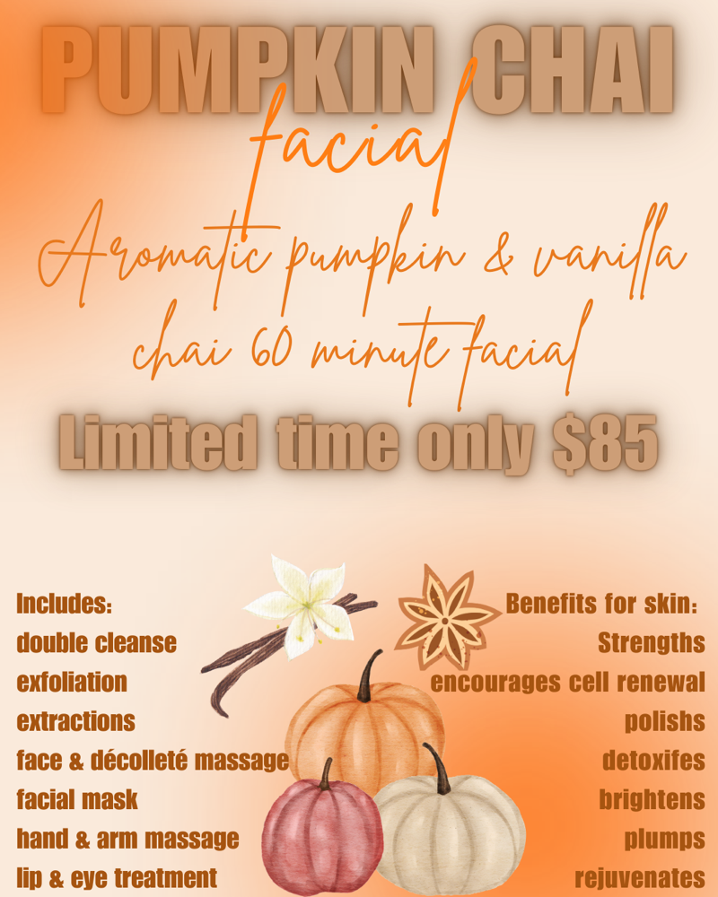 Pumpkin Chai Facial