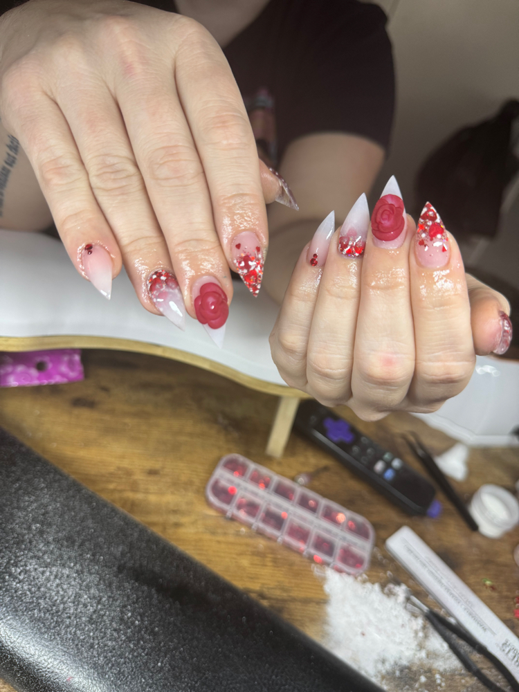 3D Nail Art at Moras Hair Skin &Nails in Bradley, IL
