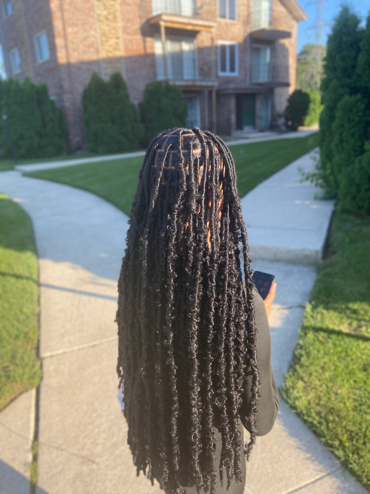 Textured Butterfly Locs-Butt Length
