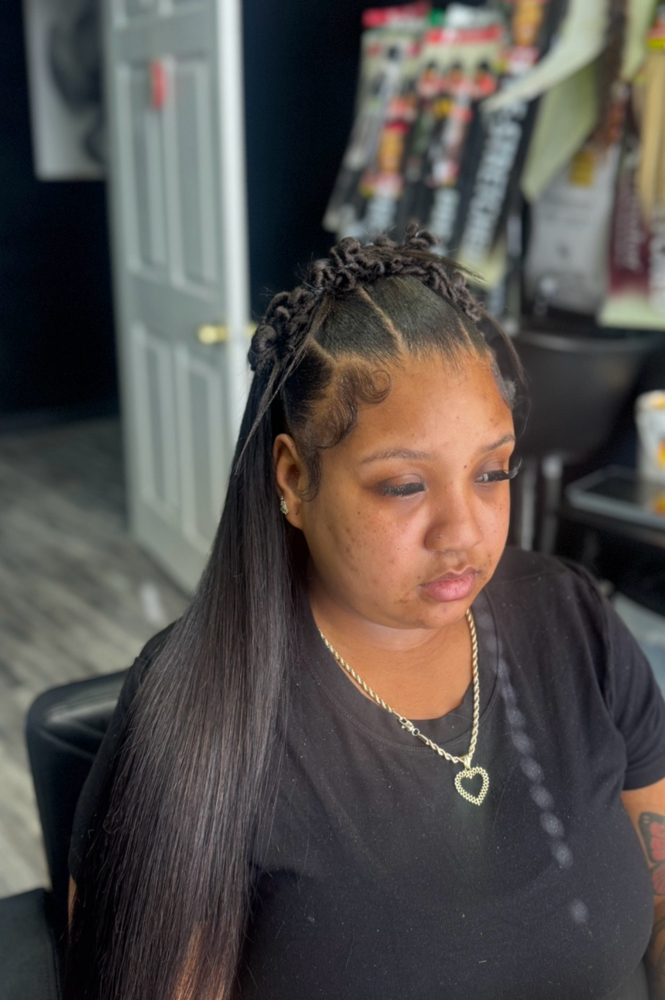 bantu crown w/quickweave at Styles By Jalyssa in Phoenix, AZ