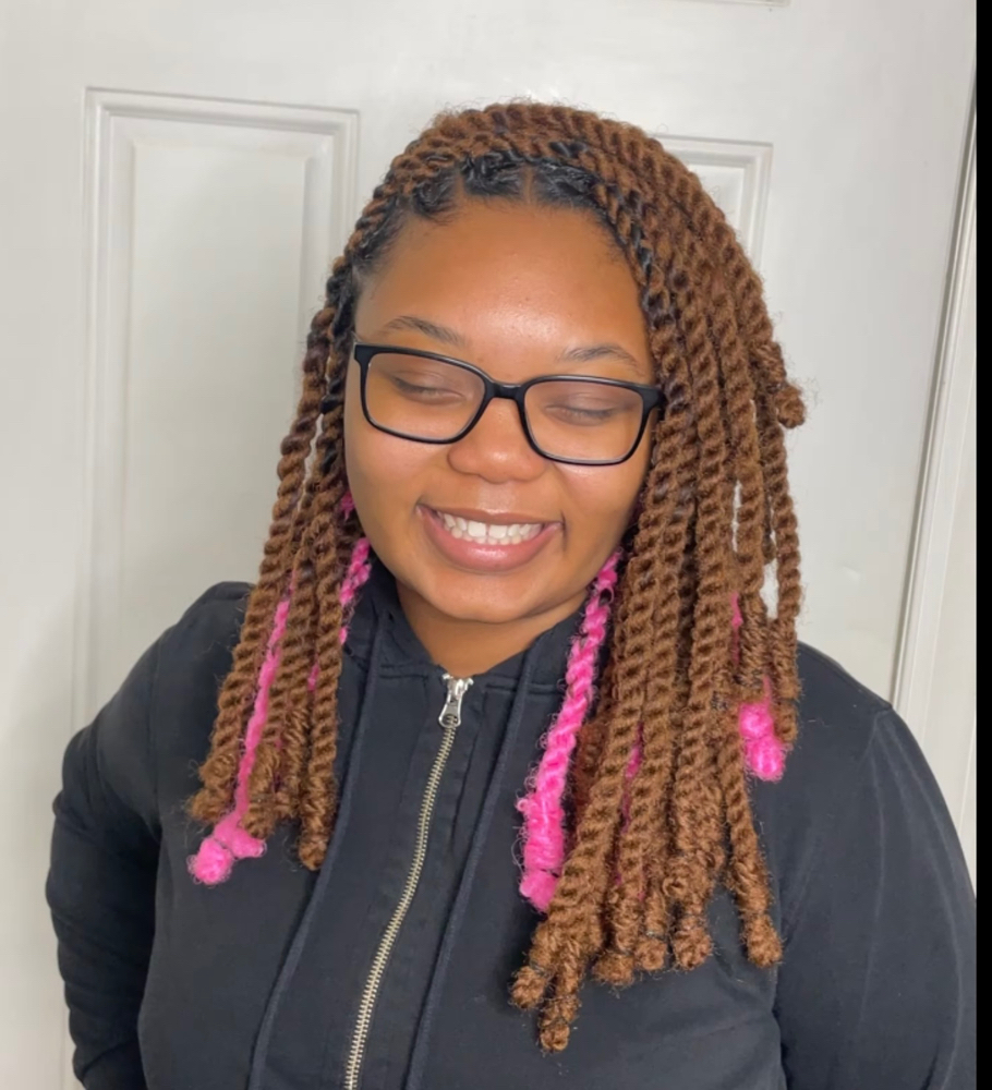 Shoulder Length Invisible Loc Twist
