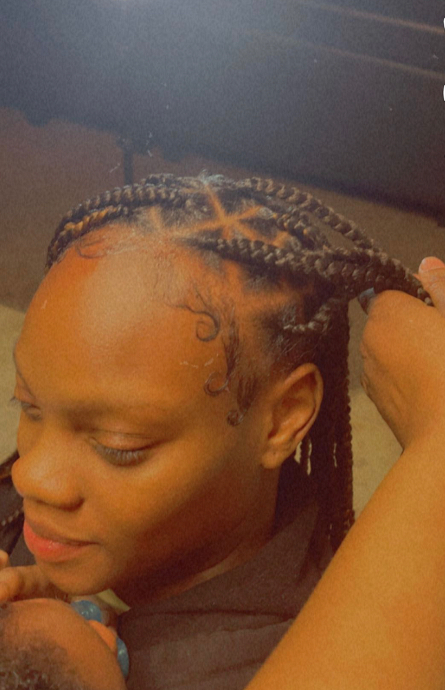 Medium Knotless Braids