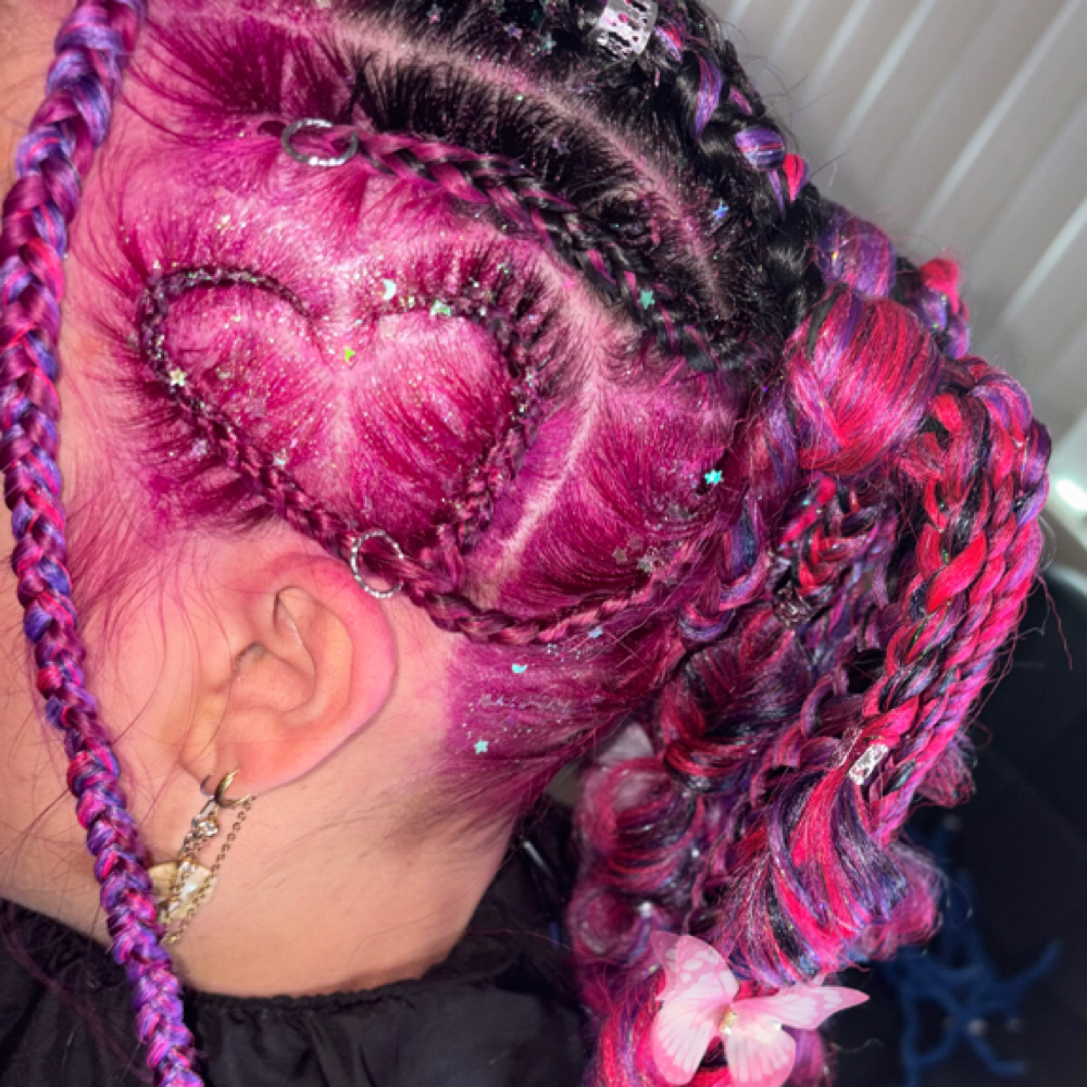 Festival/Rave Braids at Knot Your Average By Sno in Shawano, WI