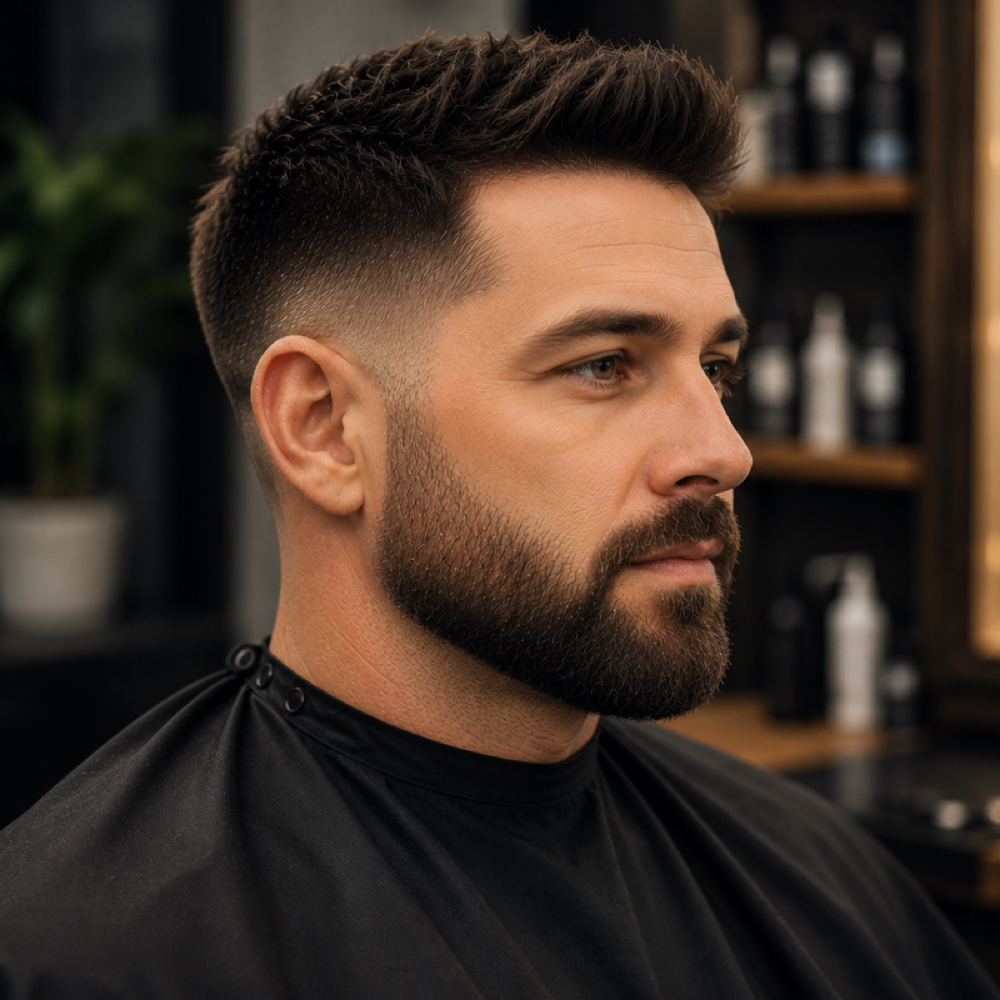 Beard Detail + Gray Blending at Emmett Hair Crew & Color Bar in Emmett, ID