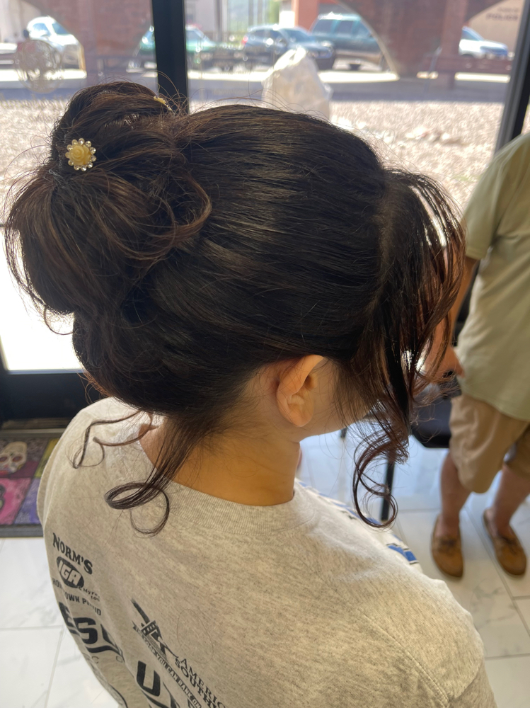 Updo/Wedding Styling at Glitterbomb Salon in Kearny, AZ
