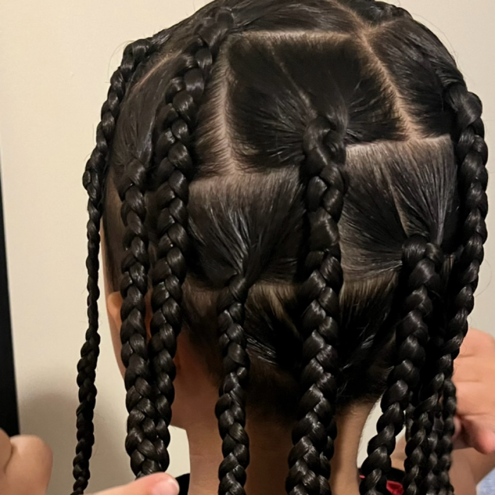 Large braids (natural hair) at Lush LLc in Greenville, RI