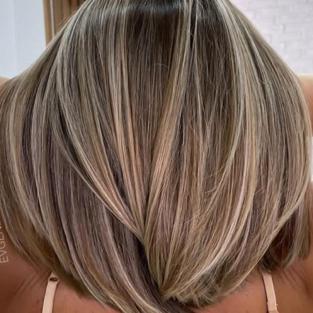Full highlight/lowlight at Meraki Beauty Parlour in Chester, CA