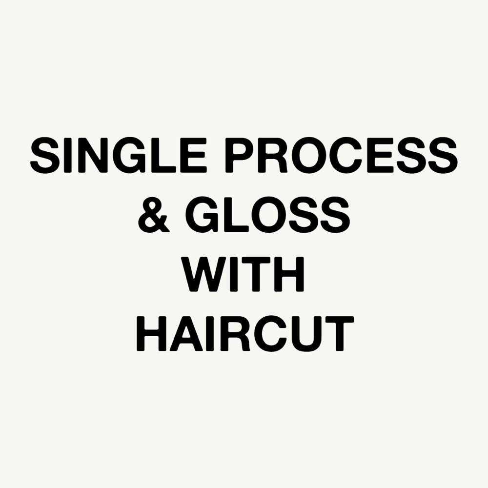 Single Process & Gloss With Haircut