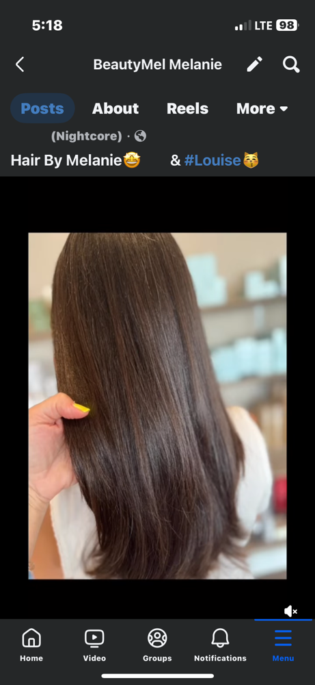 Root color & cut at BeautyMel in East Greenwich, RI