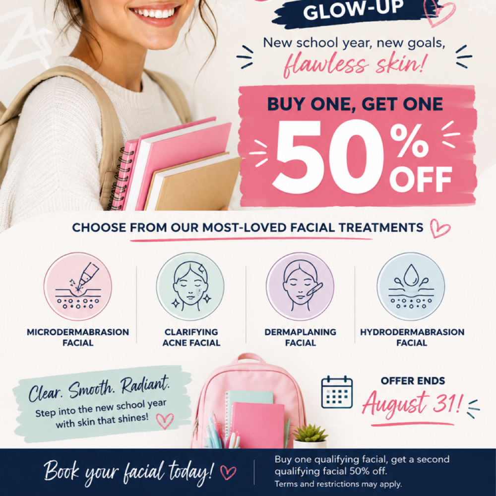 BOGO Microdermabrasion Facial at Glow & Behold in Durham, NC