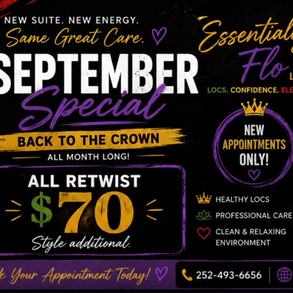 Special Of The Month at Essentially Flo LLC in Greenville, NC