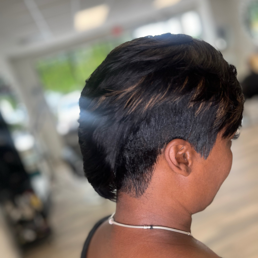 Partial Quick Weave at “TheeWeaveSpecialist” in Hollywood, SC