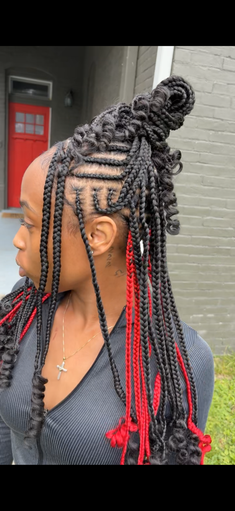 Tribal Knotless Braids