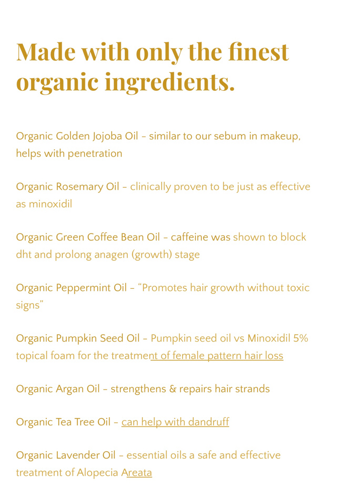 Organic Hair Oil Scalp Massage