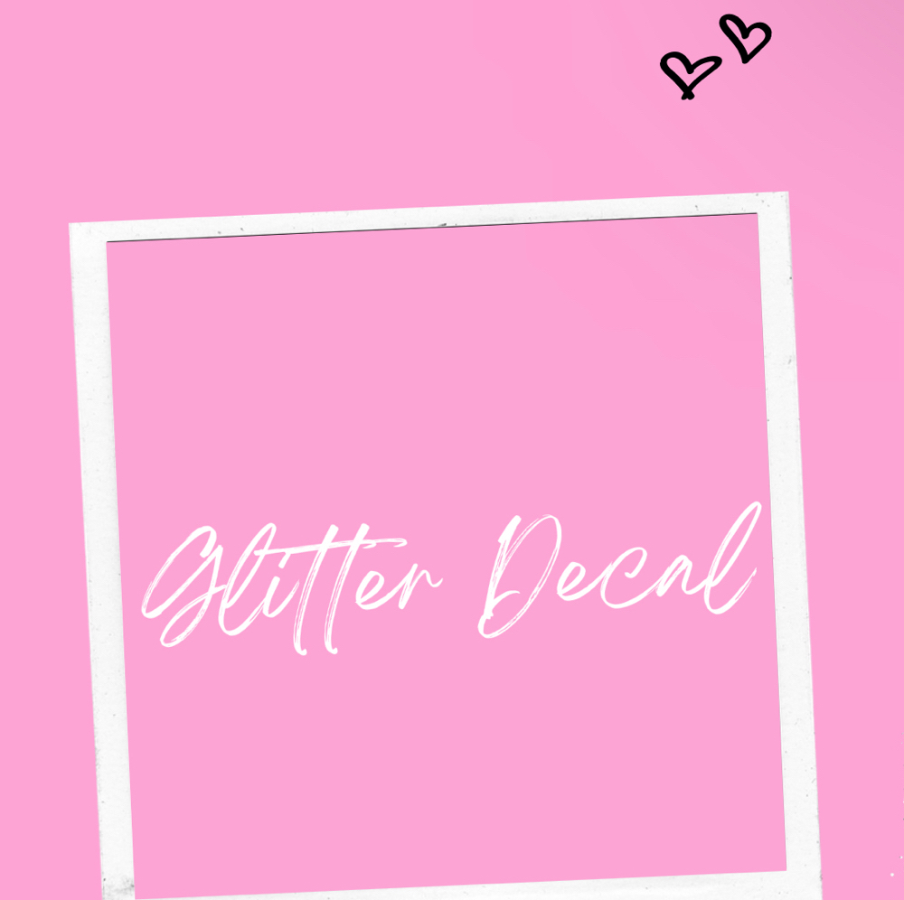 glitter decals