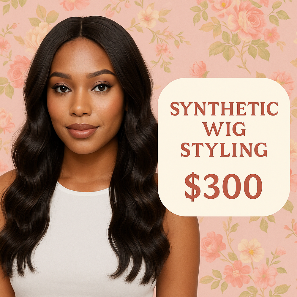 Synthetic event Wig Styling