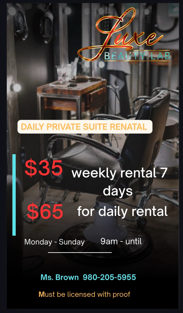 Daily  Private Suite Rental at The Crochet Lounge in Charlotte, NC