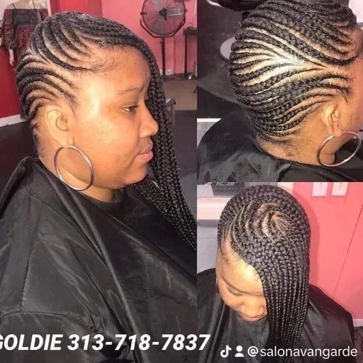 Small/Medium Lemonade Braids at Salon Avangarde313 in Oak Park, MI