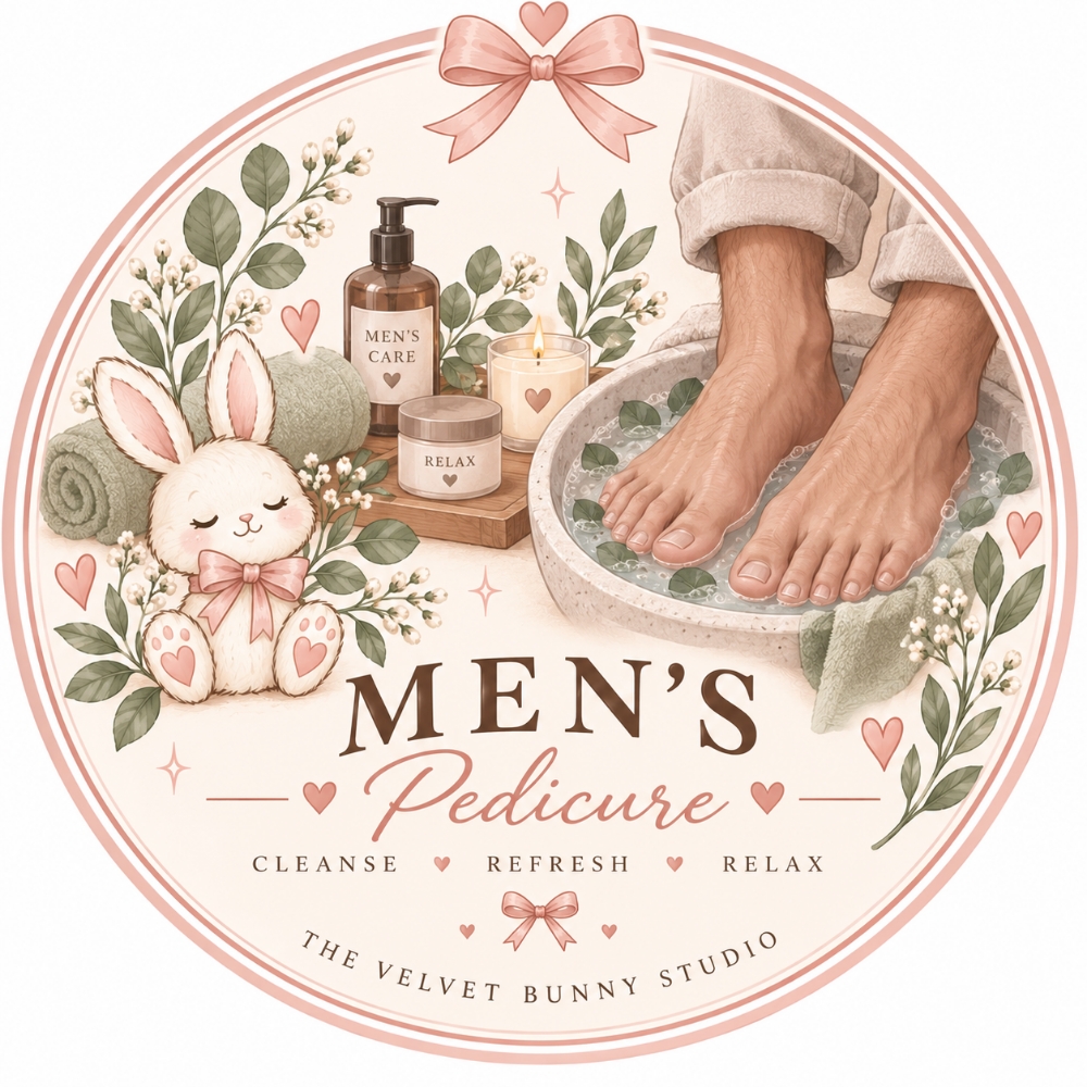 Men's Pedicure at The Velvet Bunny Studio in Tulsa, OK
