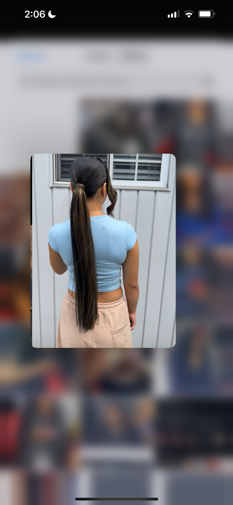 Extended Ponytail