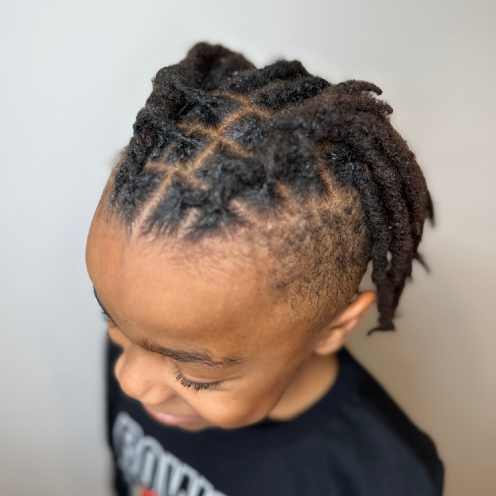 Kids Retwist (Less than 50 Locs) at Natural Halo LLC in Greensboro, NC