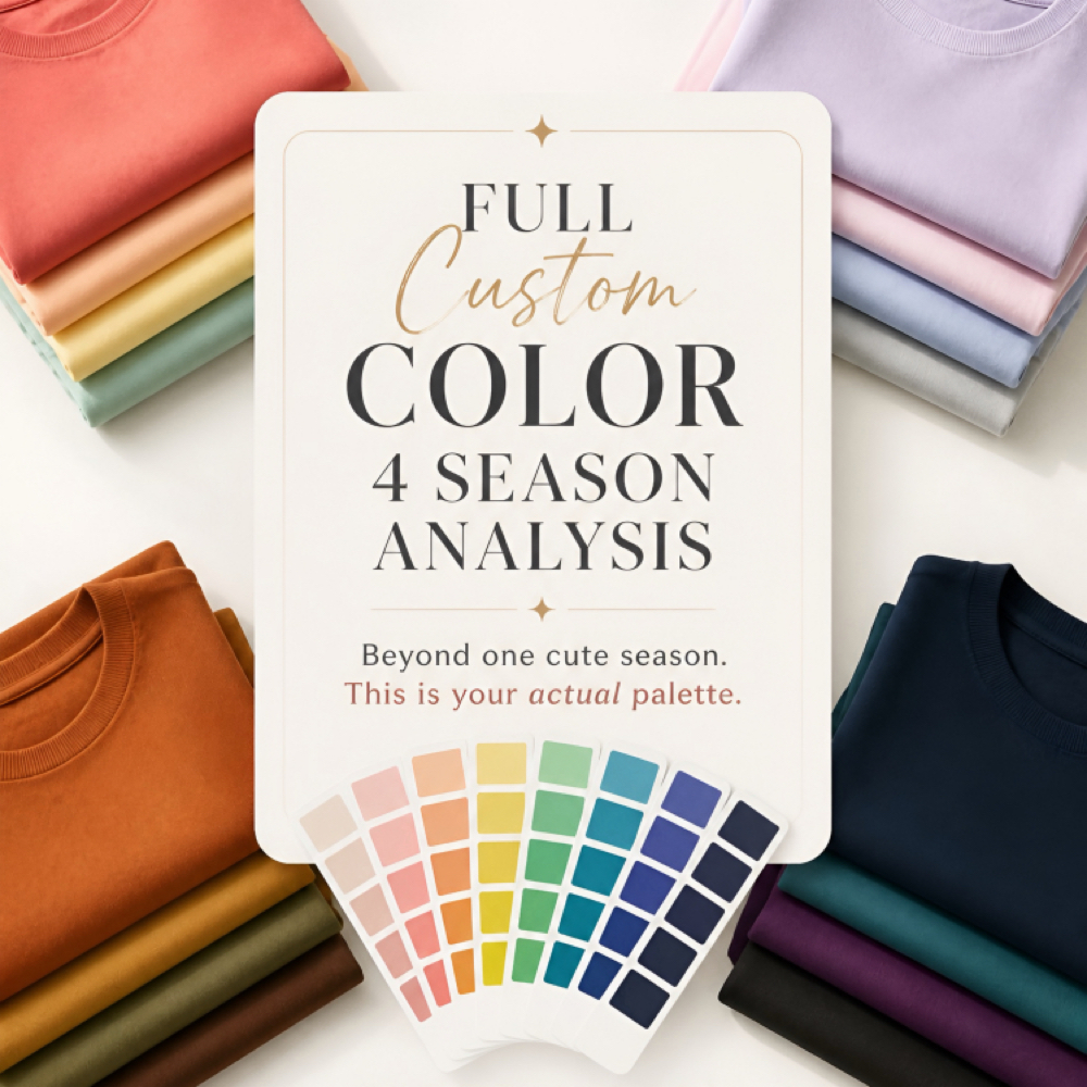 FULL Custom 4 Season Color analysis at Wonderfully Rooted Salon & Spa in Aurora, IL