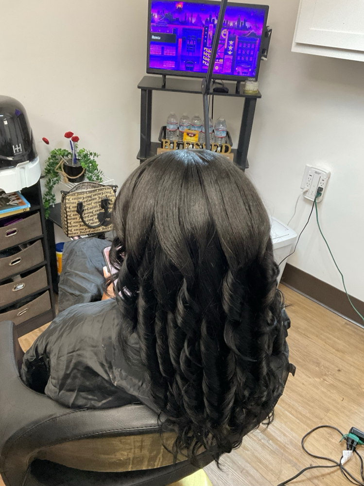 HydrationBoost Silk Press Treatment at Crowned Culture Hair Bar in Duncanville, TX