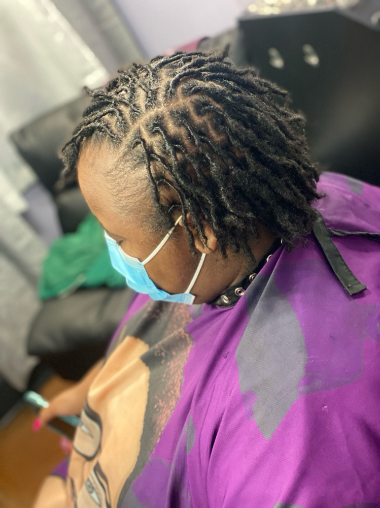Short Locs Retwist ONLY (Ear Level) at HAIR BY DEE in Arlington, TX