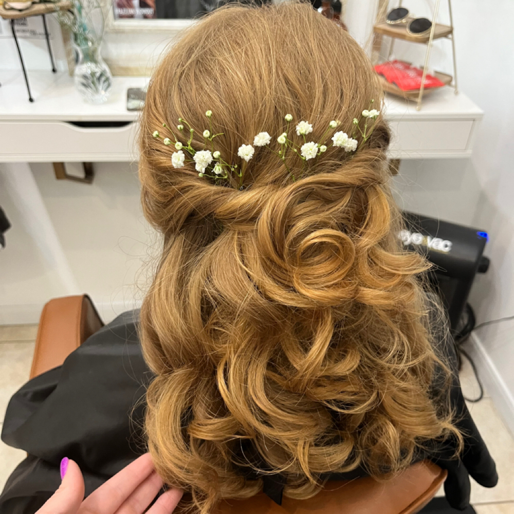 Hair updo/styling at victoria bischel in fort worth, TX