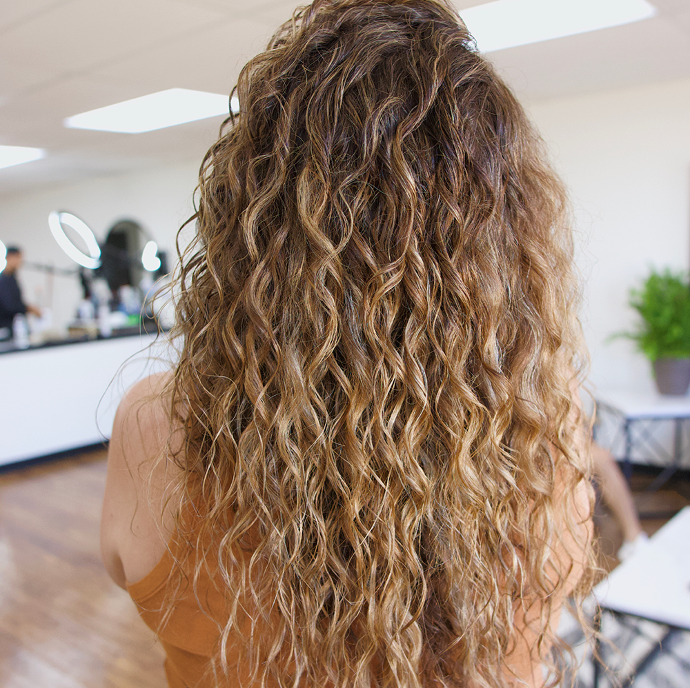 Curly Highlights at Studio 580 in Lawton, OK