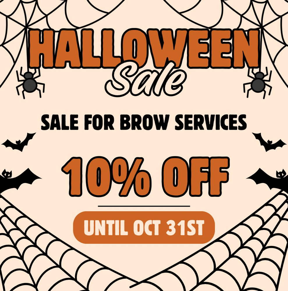 Halloween Sale Brow Waxing + Trim