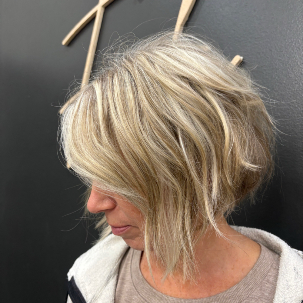 Women's Haircut at Foils To Fades Studio in Hamilton, OH