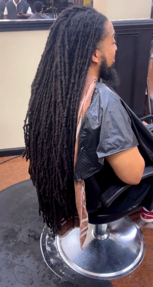 Retwist Waist More Than 60 Locs