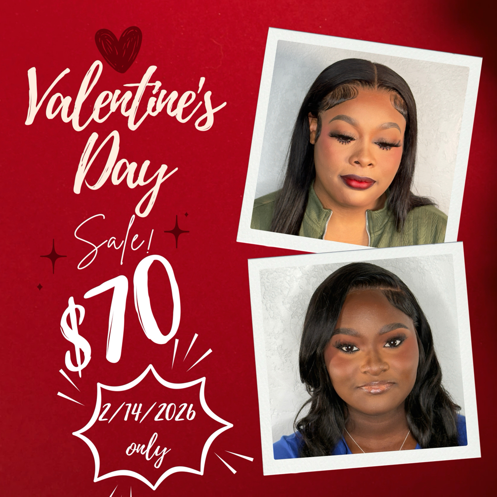 Valentine’s Day Only at Sheree McCray Makeup Artistry in Fort White, FL