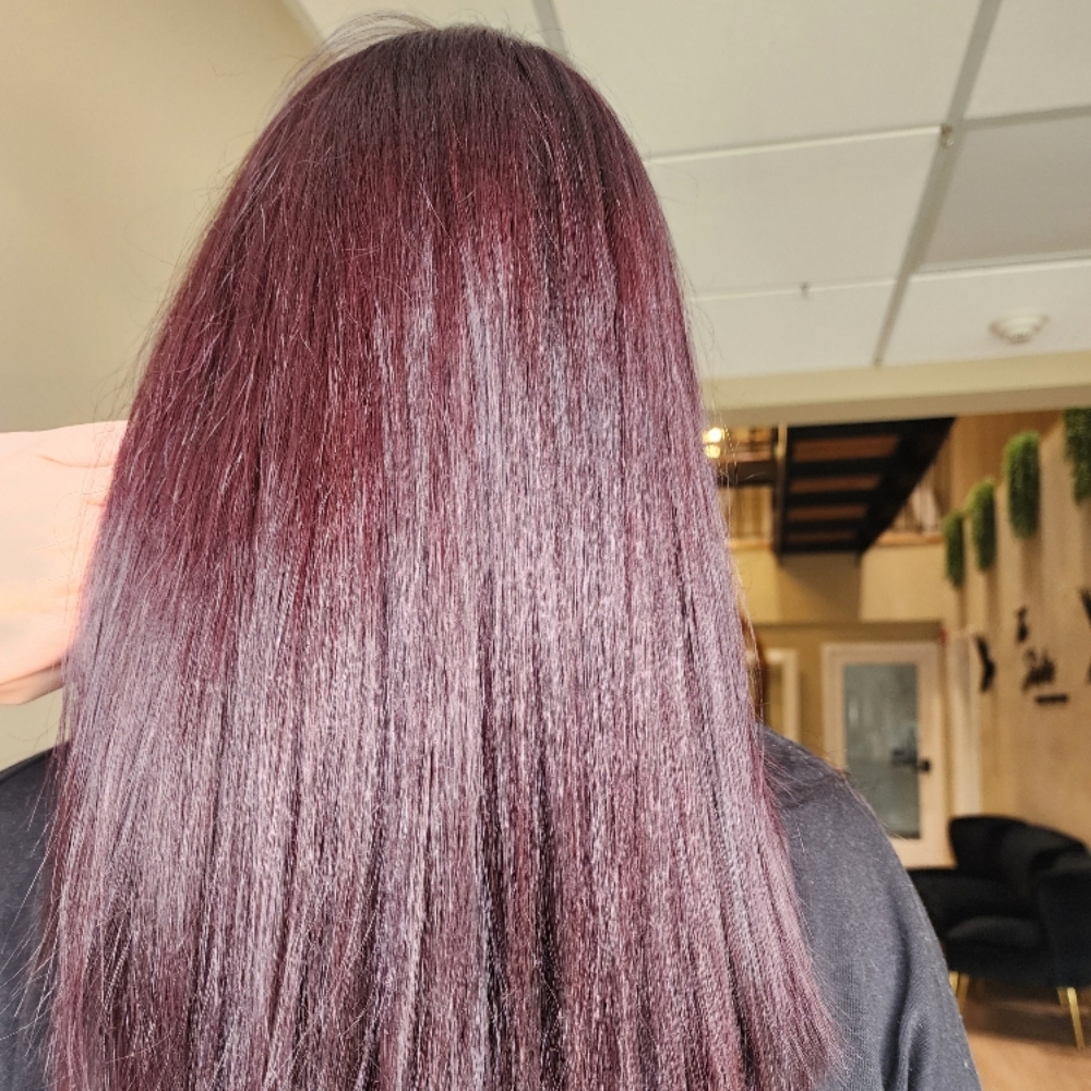 Root Retouch With Hair Cut at Shear Beauty in Londonderry, NH