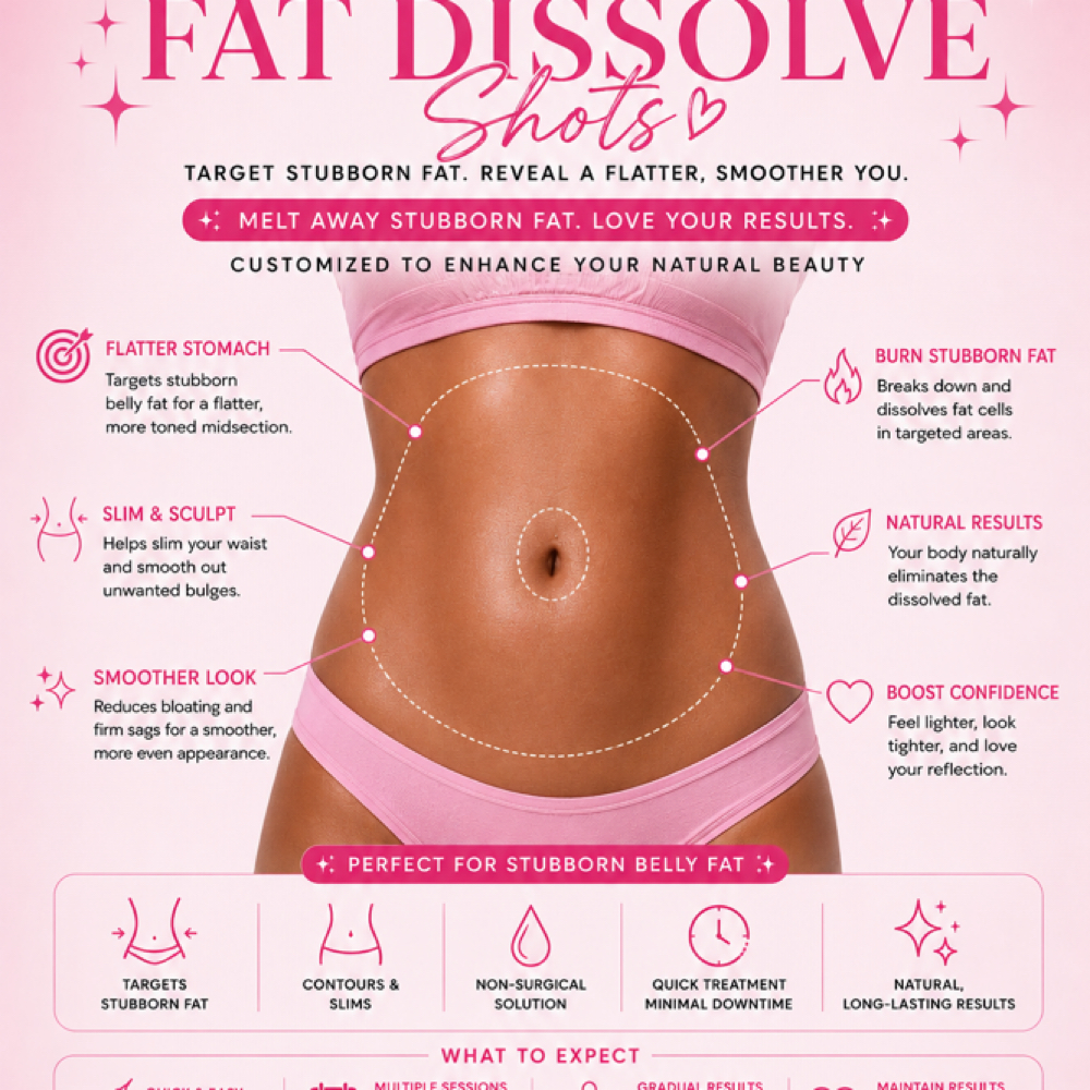 Lemon bottle Fat dissolve 1 session at Nubian Beauty Bar in APOPKA, FL