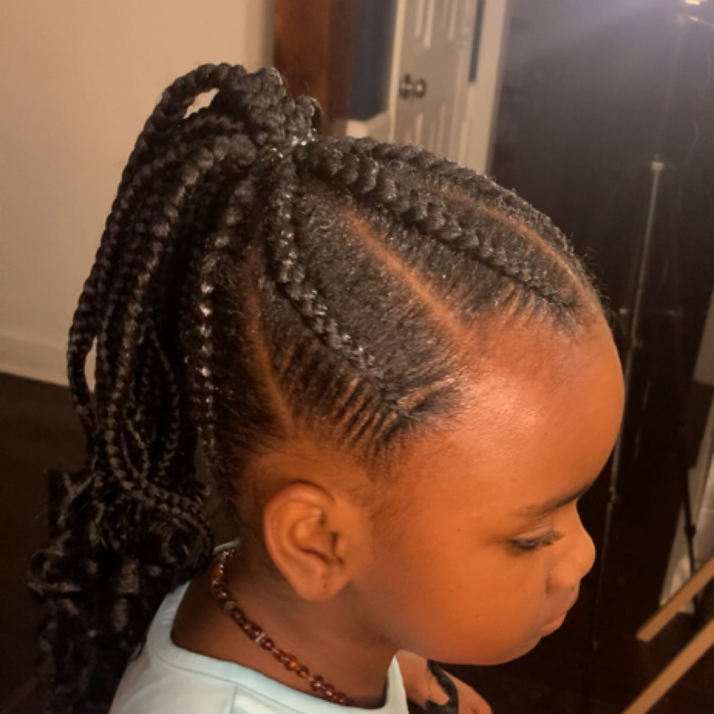 Feed In Cornrows 6-12 at Charming Clean Braids in Fayetteville, NC