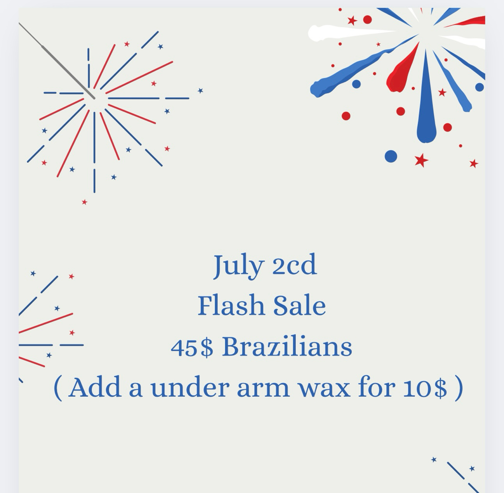JULY FLASH SALE