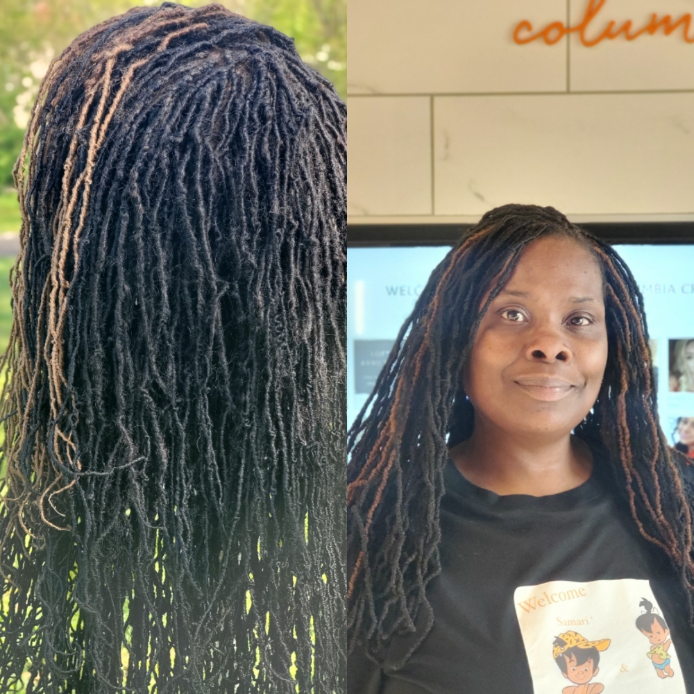 faux sisterlocks (human hair)