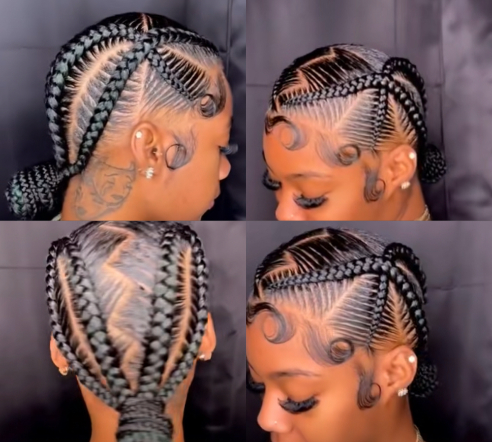 4 CRISS CROSS BRAIDS