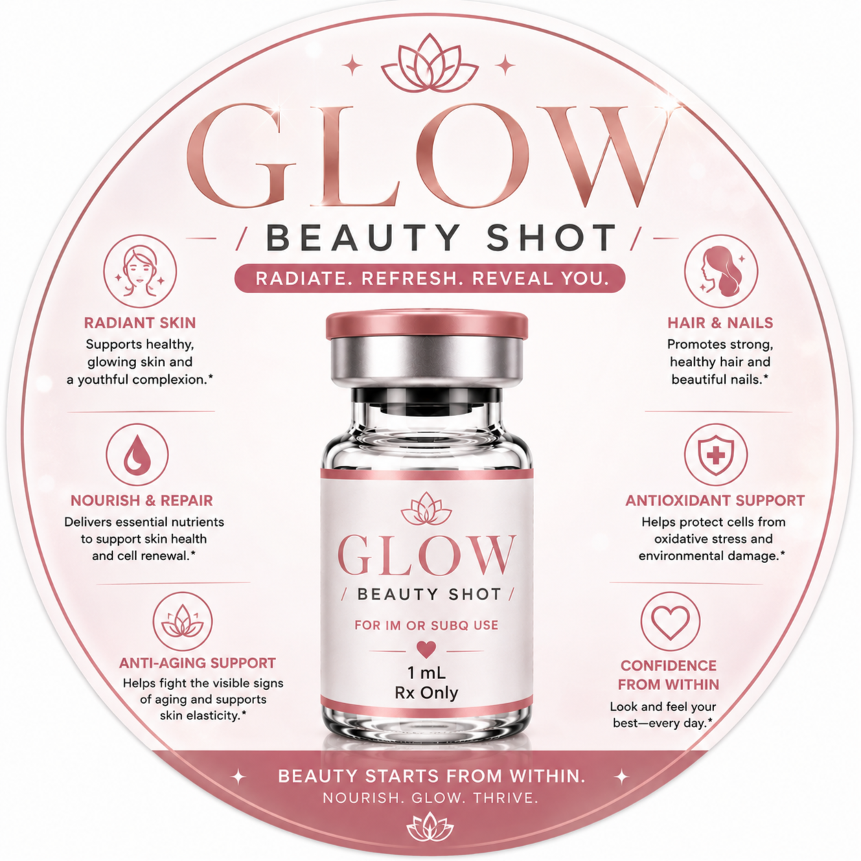 Glow / Beauty Shot 💗 at Precision Total Health & Wellness Clinic in Plant City, FL