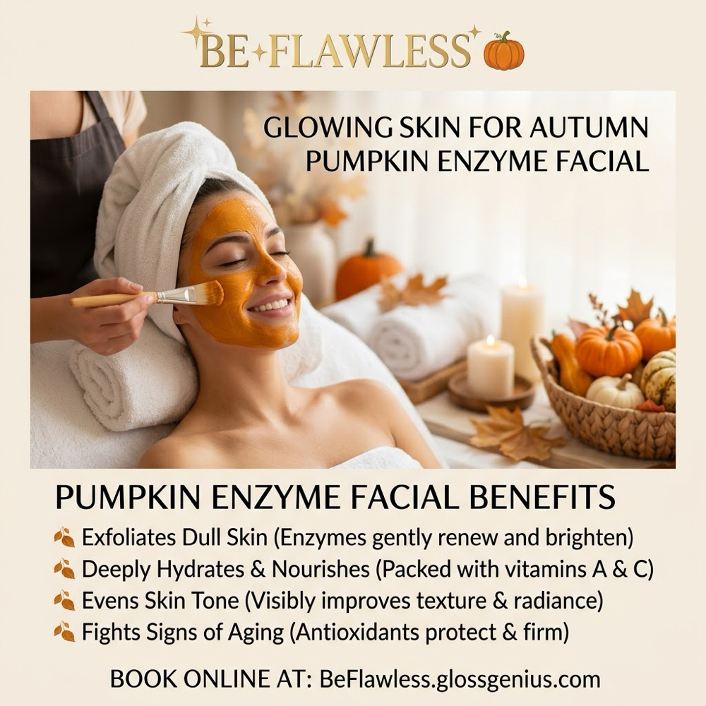 SPECIAL - Pumpkin Enzyme Facial at Be Flawless Esthetics & Nails in Erie, PA
