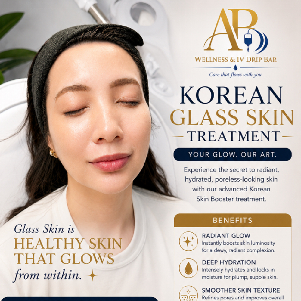 Korean Glass Skin Therapy at AB Wellness & IV Drip BAR in Henderson, NV