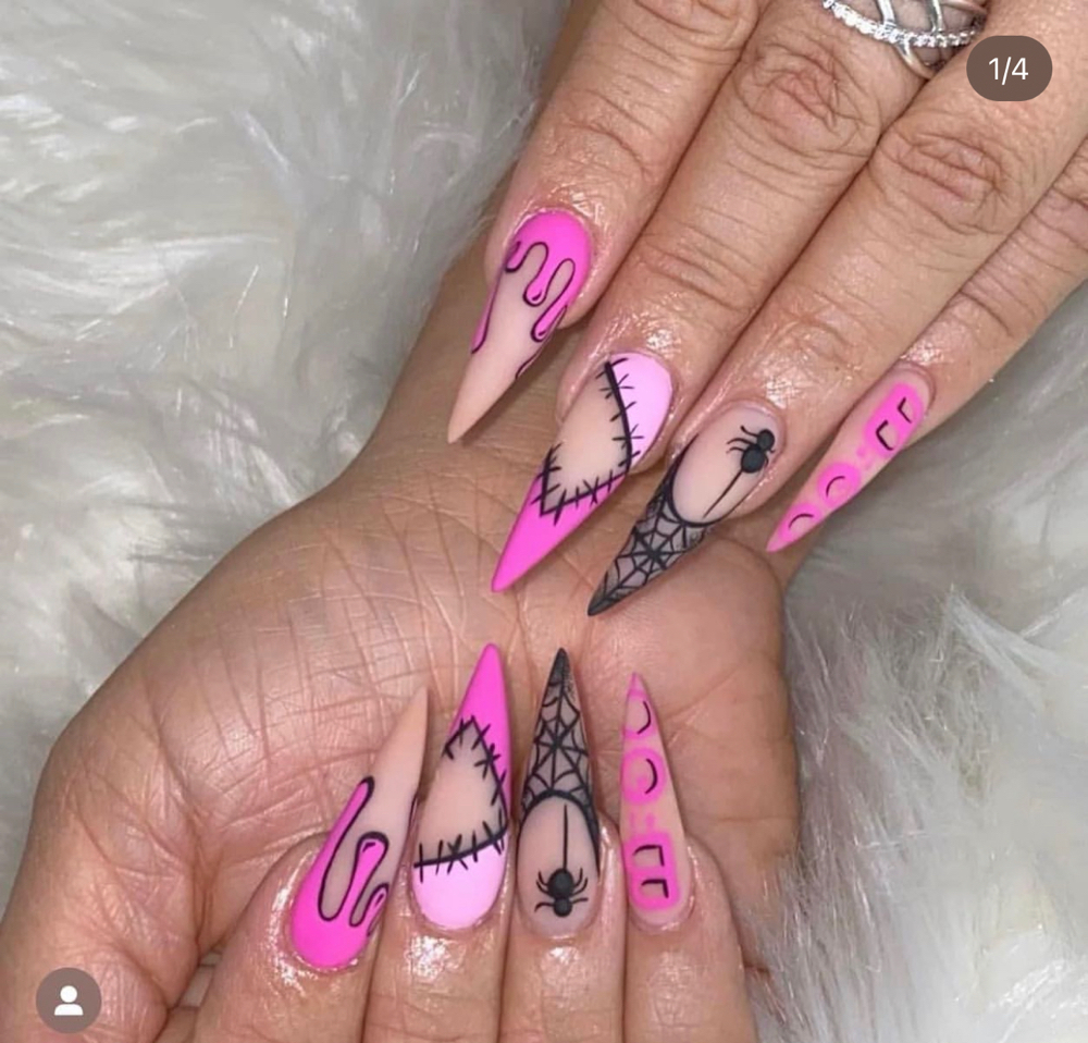 Extravagant Halloween Designs at Nails & Brows By Marysha LLC in Bristol, CT