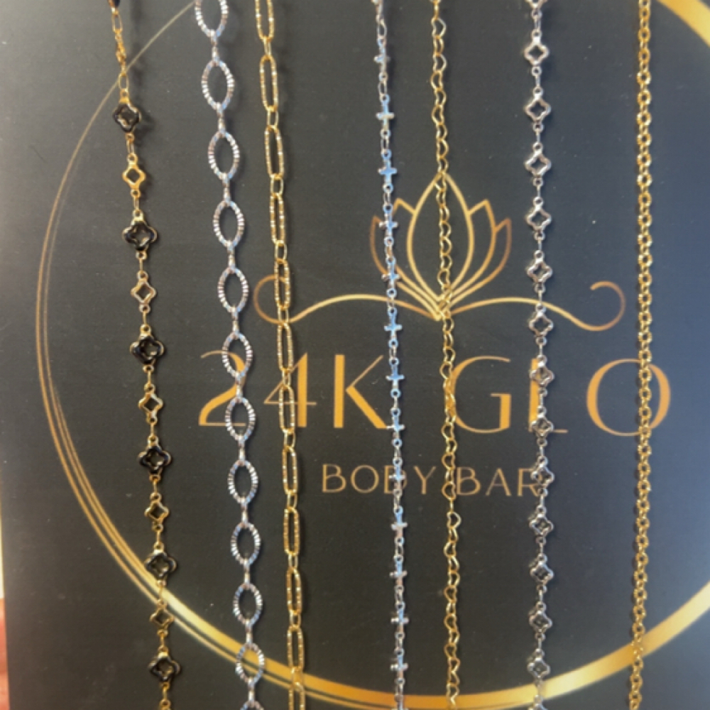 Permanent Jewlery at 24k Glo Body Bar in Northglenn, CO