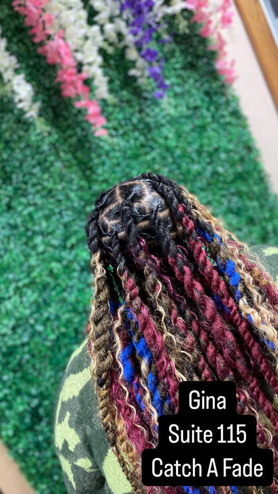 2 Strand Twist With Hair added