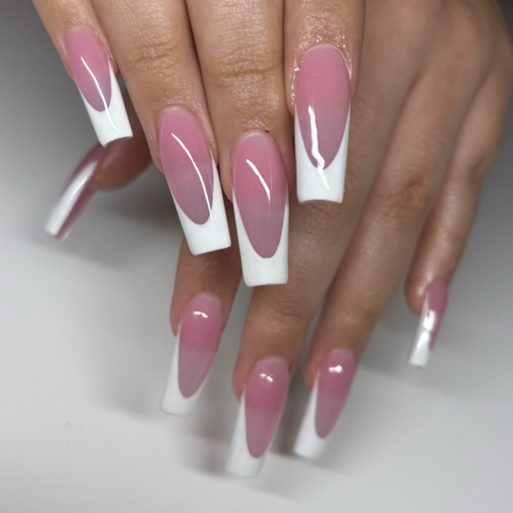 French Tip at Nails by Danielle D in Indianapolis, IN
