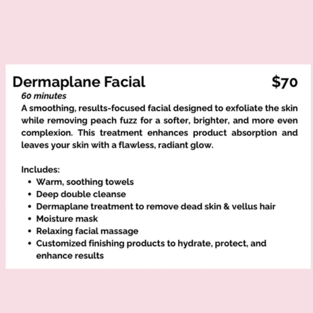 Dermaplane Facial at K. Brooke Esthetics & Head Spa in Pryor, OK