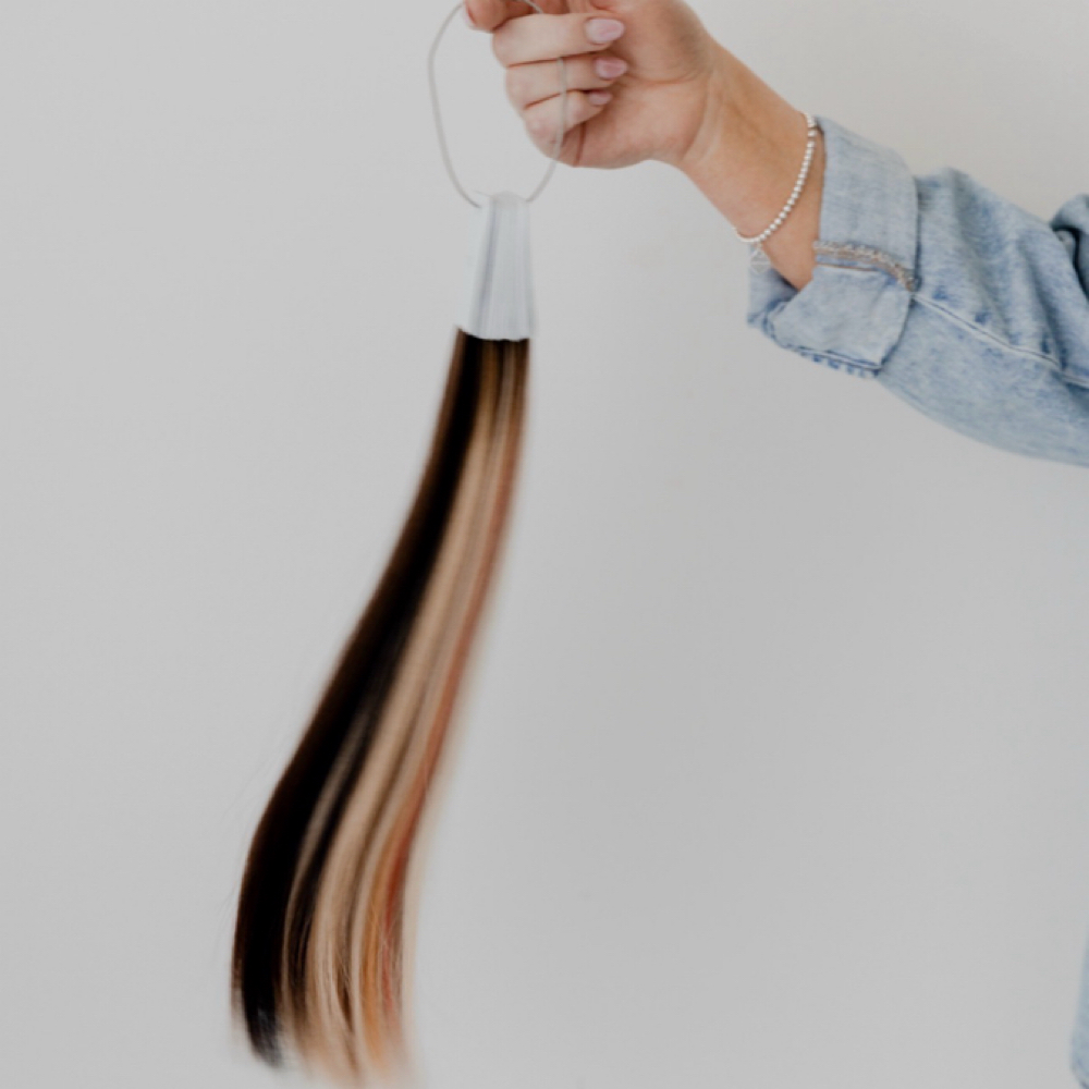 Hand-Tied Extension Installation at Golden Glow Hair Co in Kansas City, MO